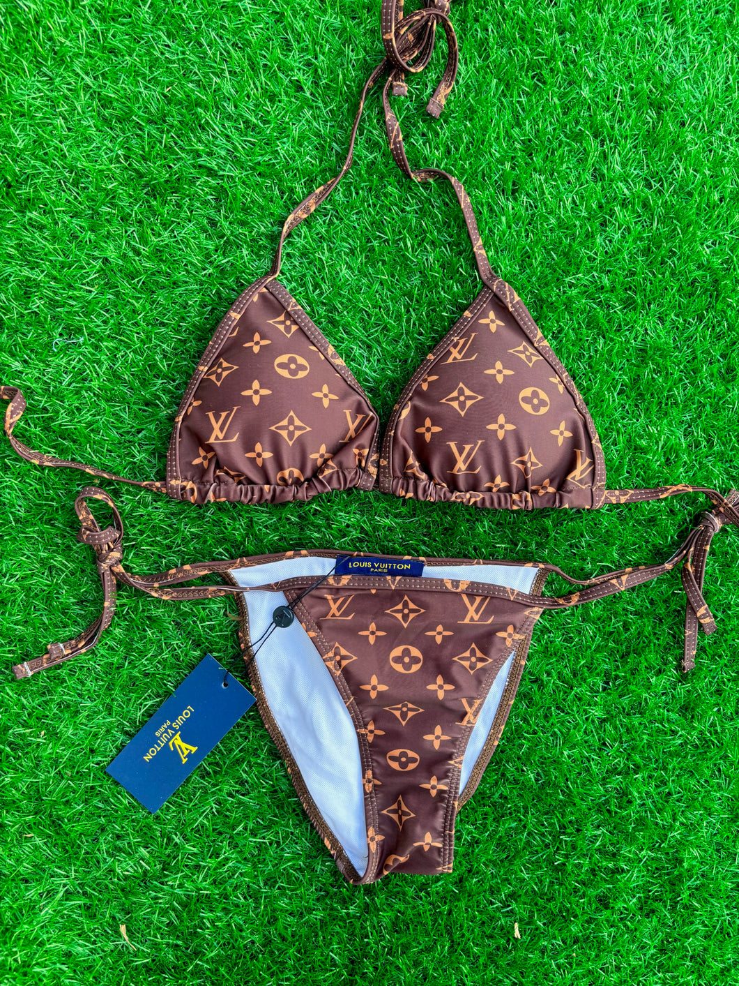 Brown LV Bikini