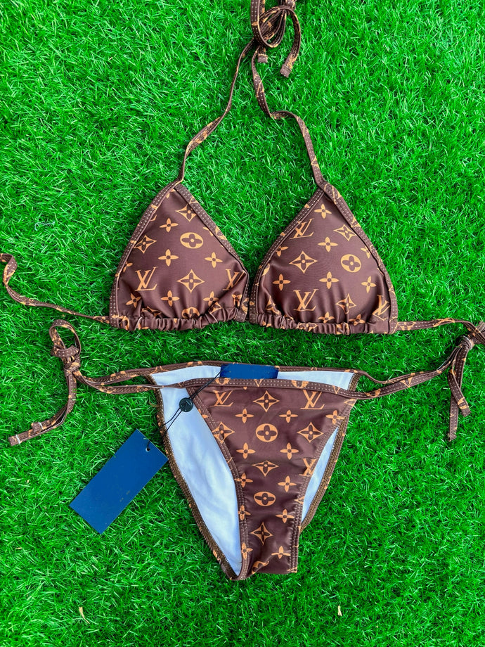Brown LV Bikini