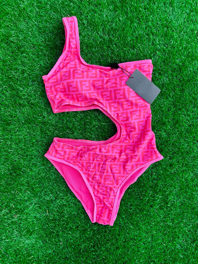 Pink Cutout FF One-Piece