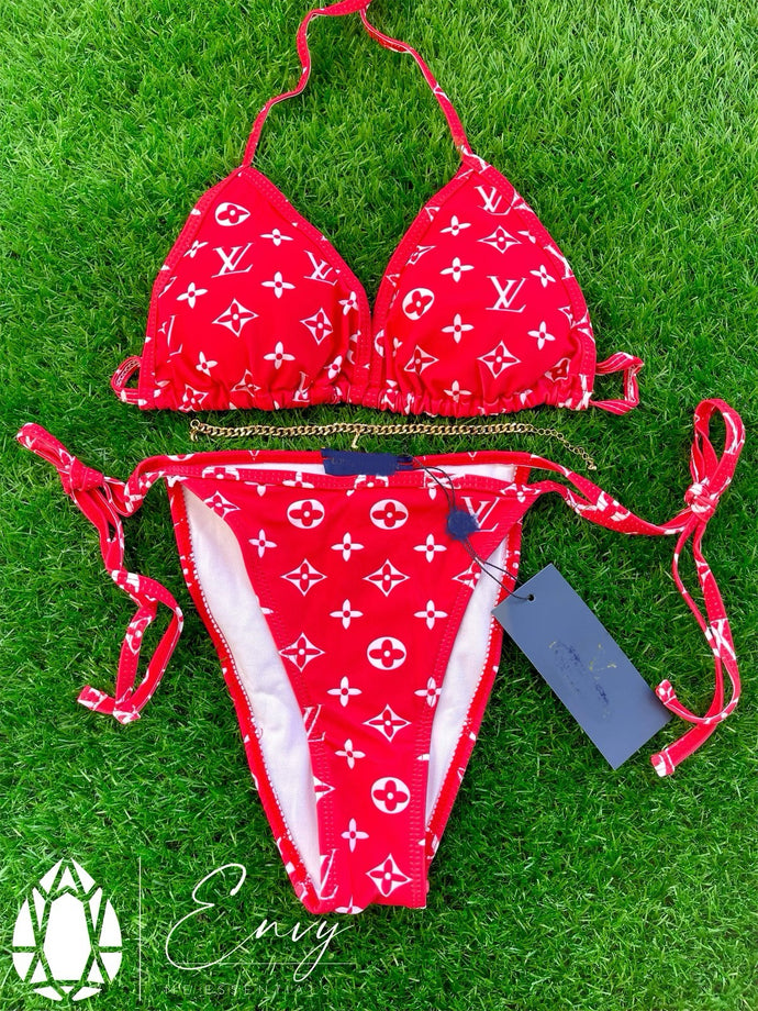 Red LV Bikini