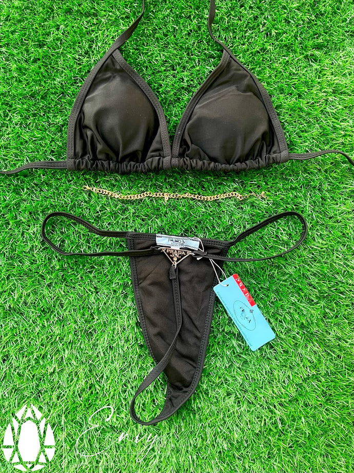 Black PP Thong Bikini
