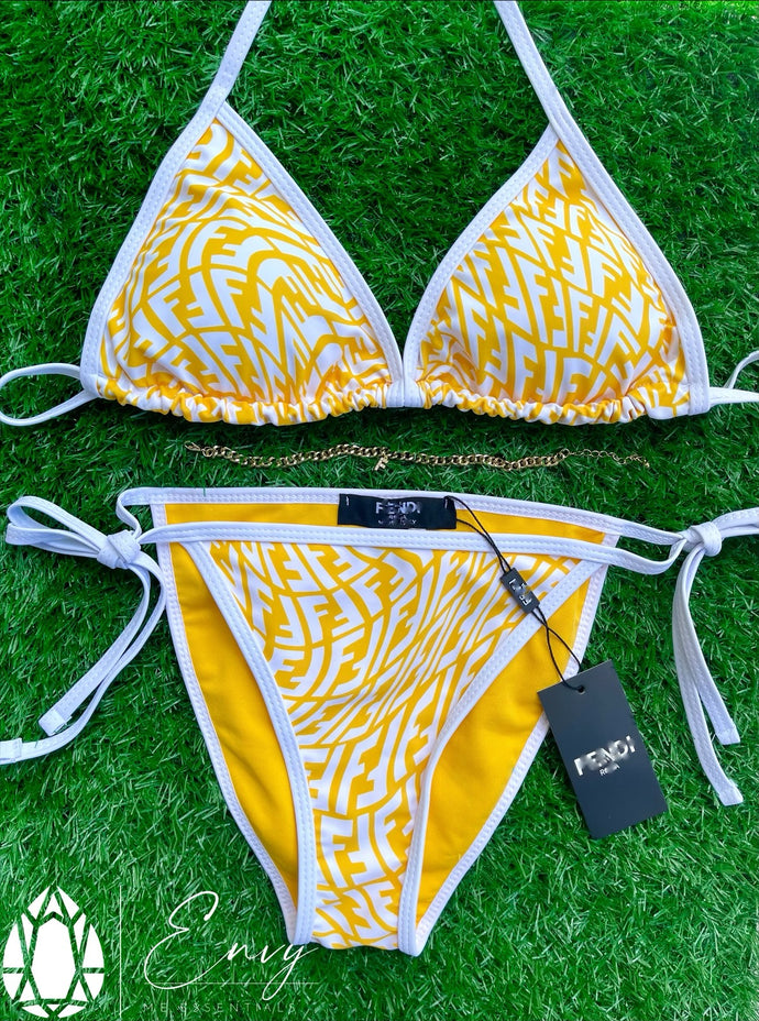 Yellow Swirl FF Bikini