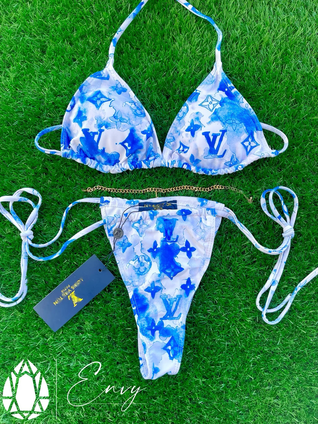 Louis Vuitton, Swim, Louis Vuitton Watercolor Bikini